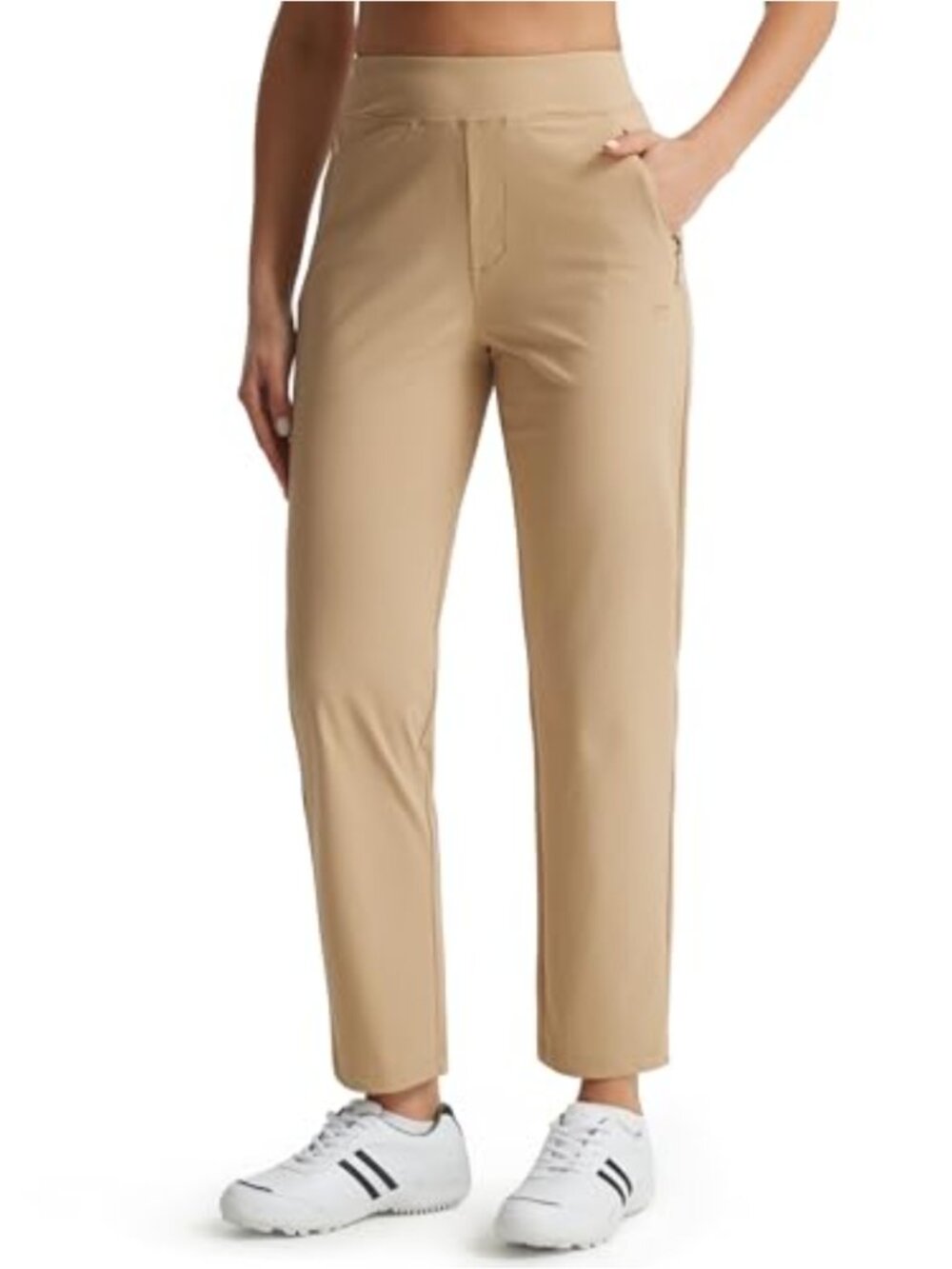 Women's Stretchy Golf Travel Ankle Pants 25/27 UPF 50+ Straight Leg